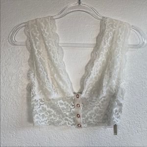 Free People XS Heartbreaker lace bralette